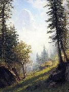 Albert Bierstadt Among the Bernese Alps china oil painting artist
